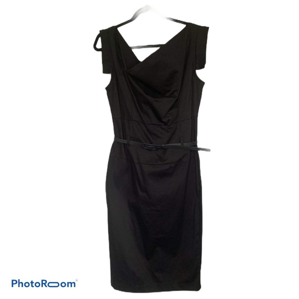 Black Body Con Midi Dress